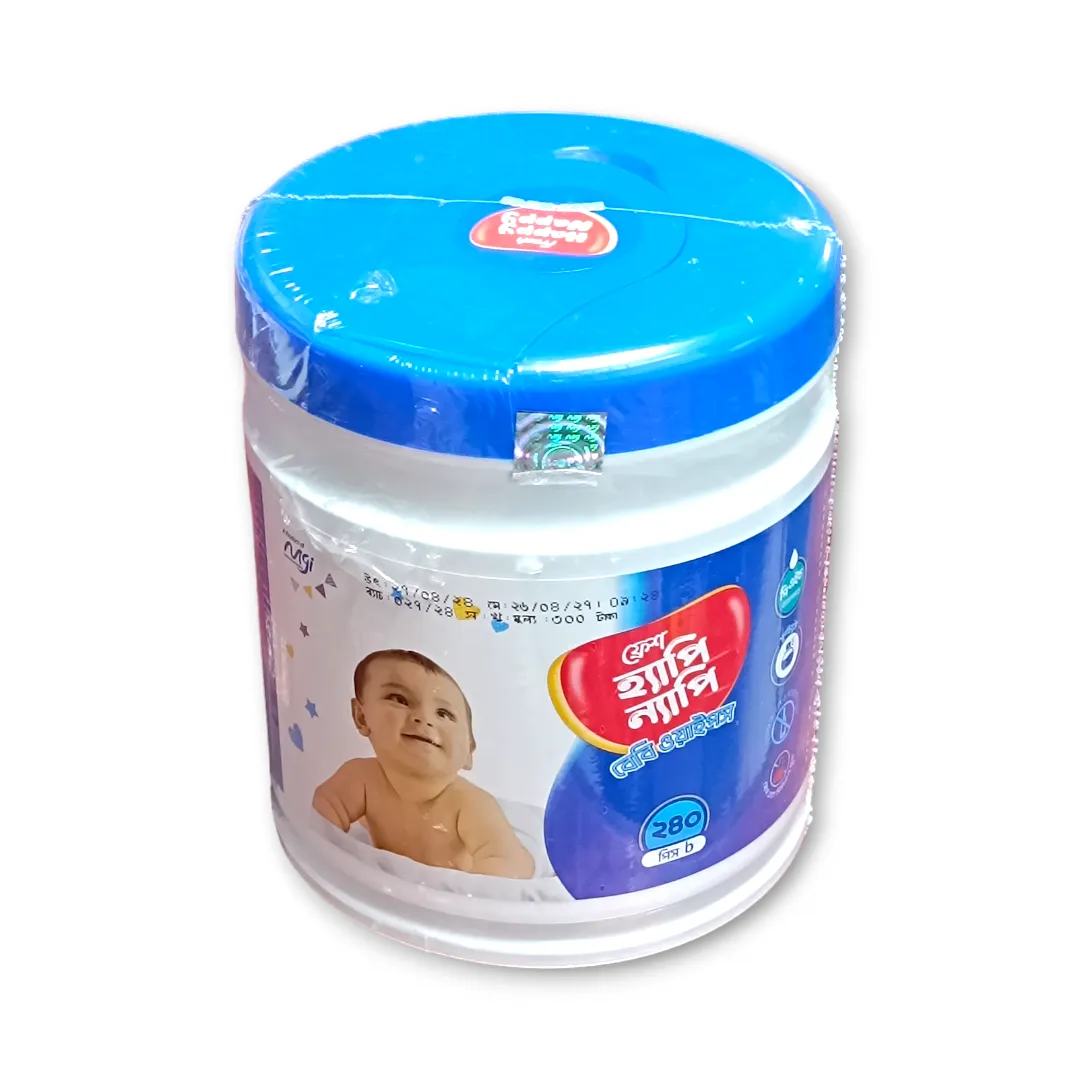 ফ্রেশ হ্যাপি ন্যাপি বেবি ওয়াইপস-২৪০ পিস