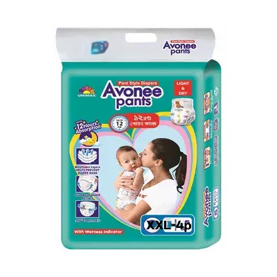 অ্যাভোনি প্যান্ট বেবি ডায়াপার-XXL-৪ পিস