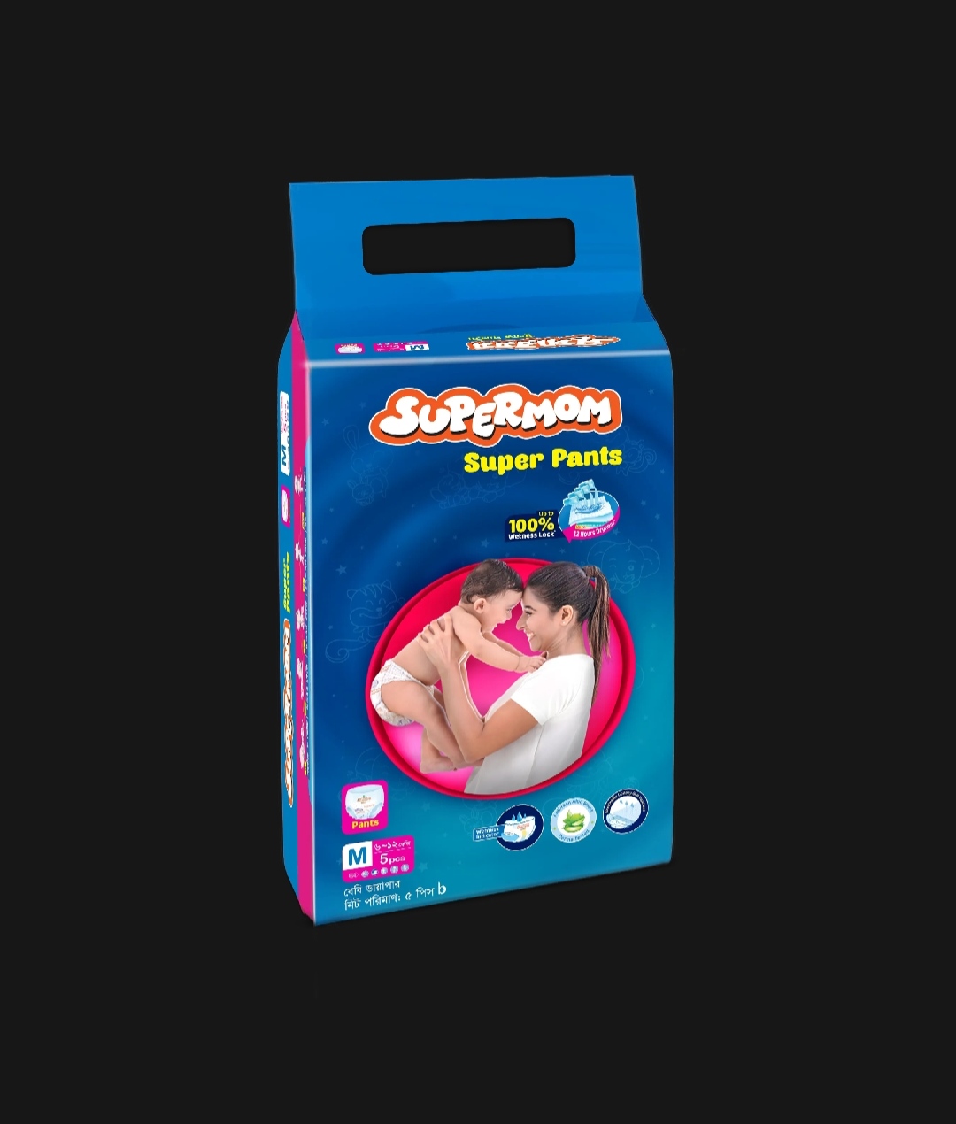 সুপারমম বেবি ডায়াপার-M-৫ পিস