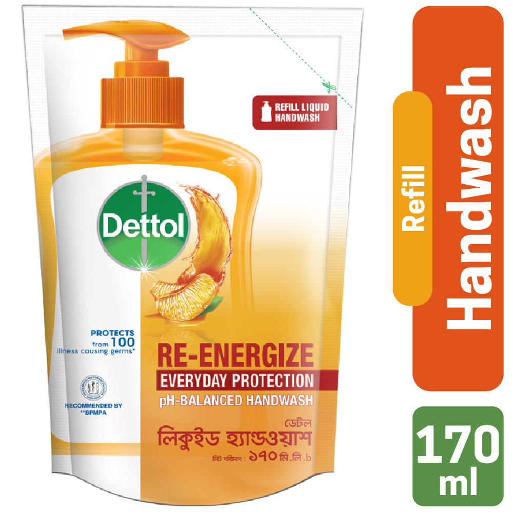 ডেটল হ্যান্ডওয়াশ রিফিল ( Re-Energize ) -১৭০মিলি