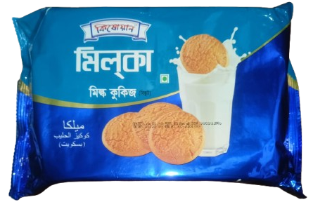 কিষোয়ান মিল্কা কুকিজ বিস্কুট-১৬০ গ্রাম