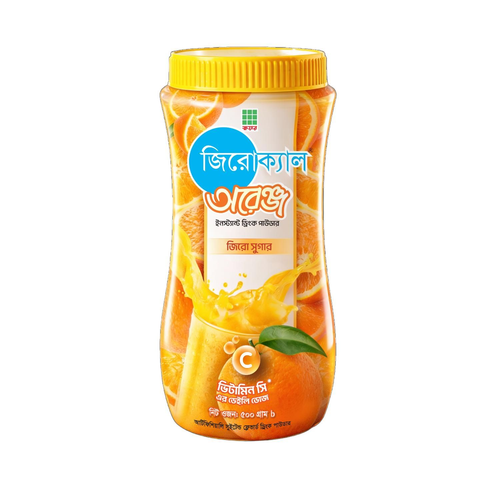 জিরোক্যাল অরেঞ্জ পাউডার ড্রিংক-৫০০ গ্রাম (জার)