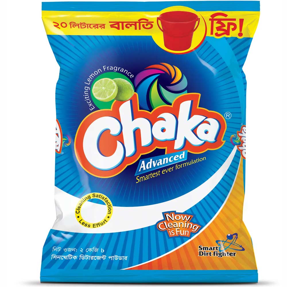 চাকা এডভান্সড ওয়াশিং পাউডরি-২ কেজি