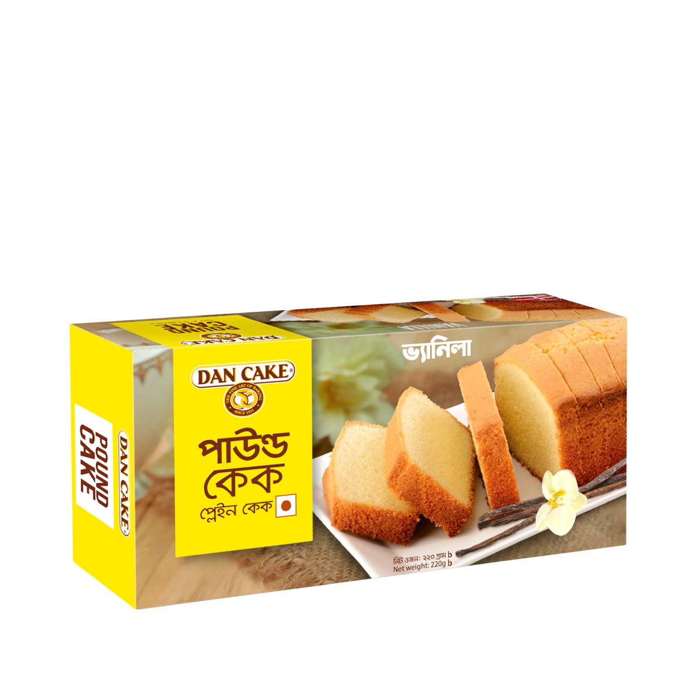 ডেন পাউন্ড কেক ভ্যানিলা-২২০গ্রাম