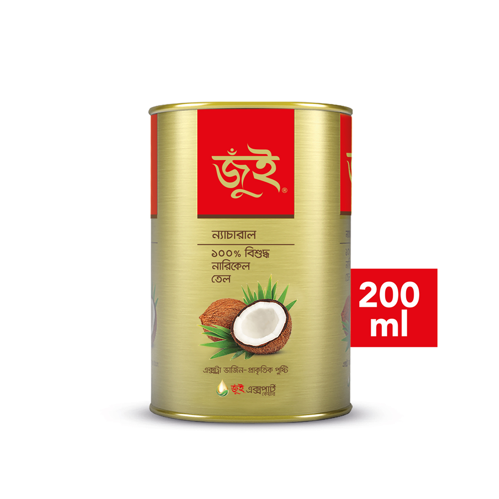 জুঁই নারিকেল তেল (টিন)-২০০ মিলি